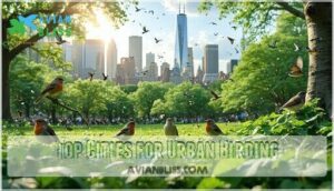 top cities for urban birding