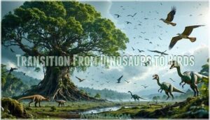transition from dinosaurs to birds