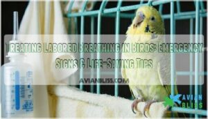 treating labored breathing in birds