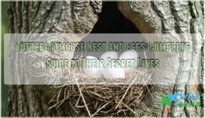 tufted titmouse nest and eggs tufted titmouse nest and eggs