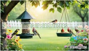 types of bird feeders