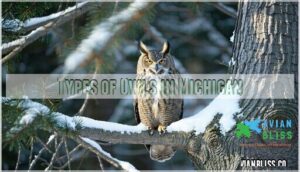 types of owls in michigan