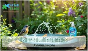 using mild detergents