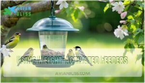 using weight-activated feeders