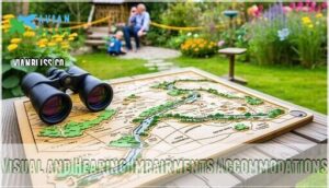visual and hearing impairments accommodations