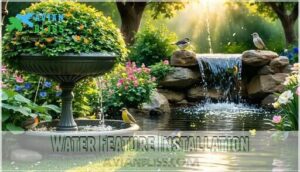 water feature installation