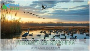 waterfowl and shorebirds