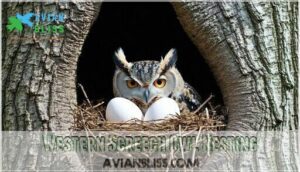 western screech owl nesting