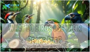 what do birds use their beaks for