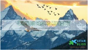 when do eagles migrate