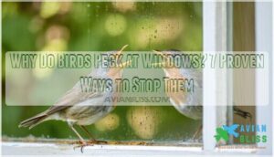 why do birds peck at windows