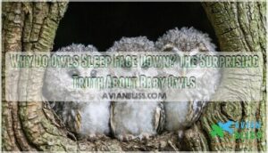 why do owls sleep face down