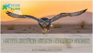 active hunting during breeding season