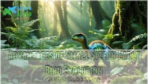 advantages of small size in early bird evolution
