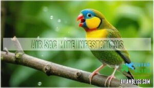 air sac mite infestations