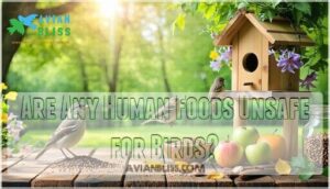 are any human foods unsafe for birds