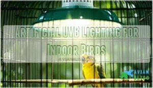 artificial uvb lighting for indoor birds
