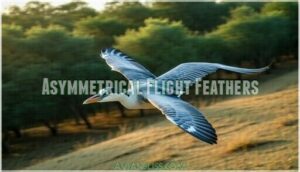 asymmetrical flight feathers asymmetrical flight feathers