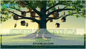 attracting and protecting owls locally