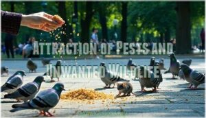 attraction of pests and unwanted wildlife
