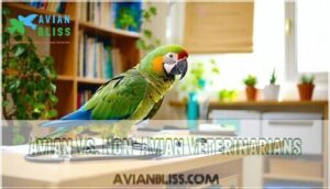 avian vs. non-avian veterinarians