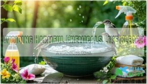 avoiding harmful chemicals like bleach