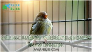 b-complex deficiency—poor growth and reduced disease resistance