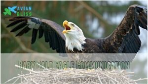 baby bald eagle communication