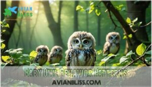 baby owl behavior patterns