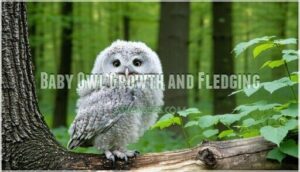 baby owl growth and fledging