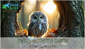 baby owl nesting habits