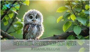 baby owl parenting and care
