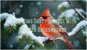 balancing sharp subject with smooth backgrounds