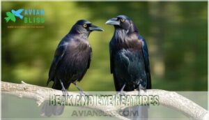 beak and eye features