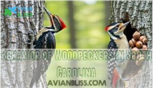 behavior of woodpeckers in south carolina