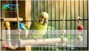 behavioral changes and discomfort