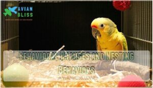 behavioral changes and nesting behaviors