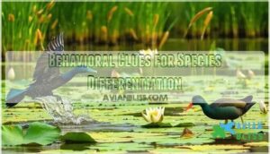 behavioral clues for species differentiation