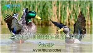 behavioral differences among duck species