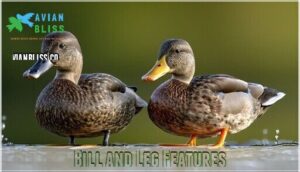 bill and leg features