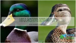 bill shape and color
