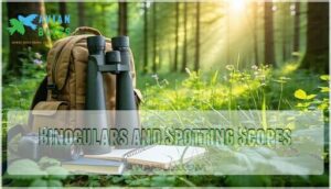 binoculars and spotting scopes