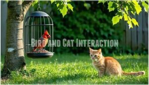 bird and cat interaction bird and cat interaction