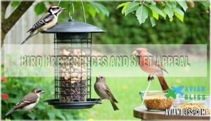 bird preferences and suet appeal