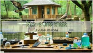 bird species costs