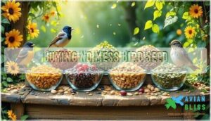 buying no mess bird seed