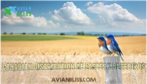 canadian distribution of eastern bluebirds