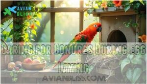 caring for conures during egg laying