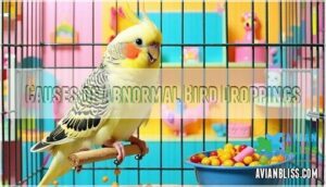 causes of abnormal bird droppings