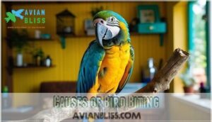 causes of bird biting causes of bird biting